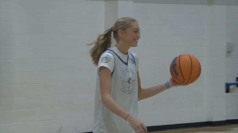 Tishomingo County's Meg Moore at practice