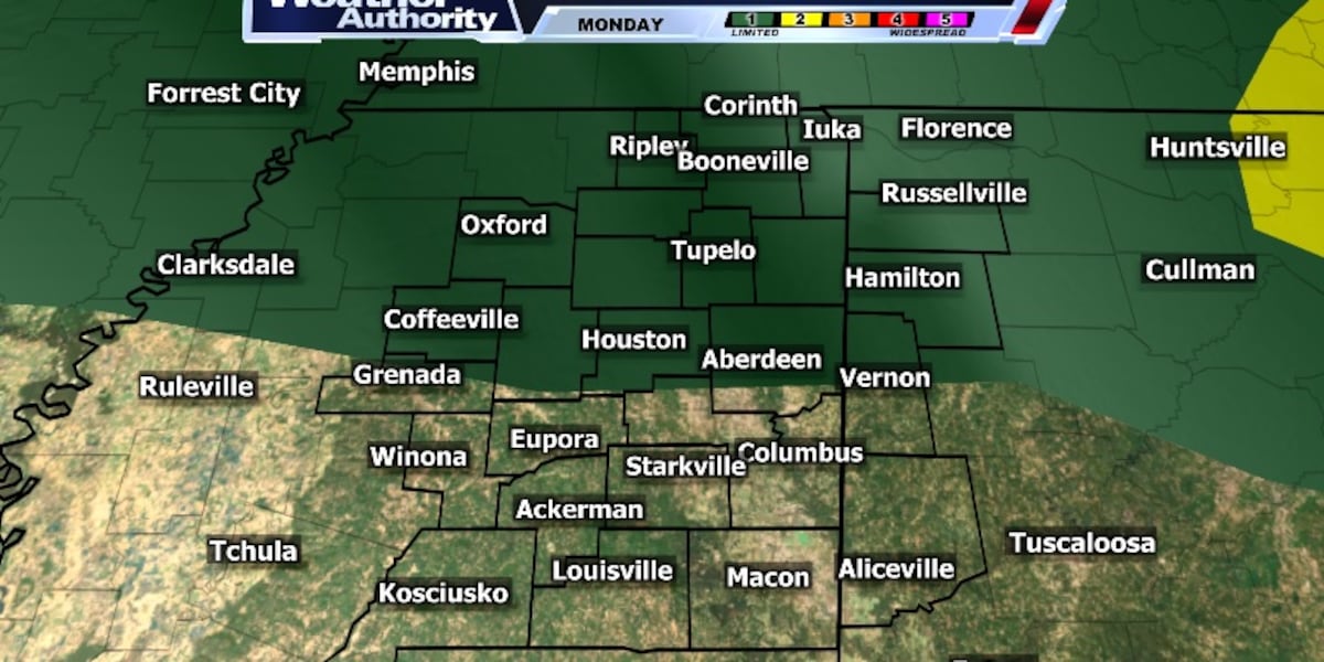 Maybe just a few degrees cooler for our Tuesday