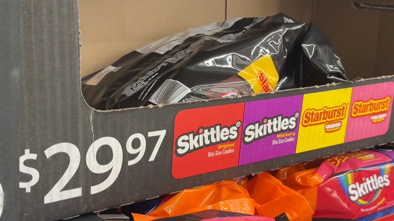 A multipack of candy for Halloween.