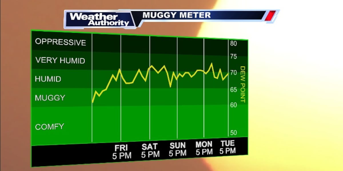 More hot and humid conditions in our weather forecast for the next several days