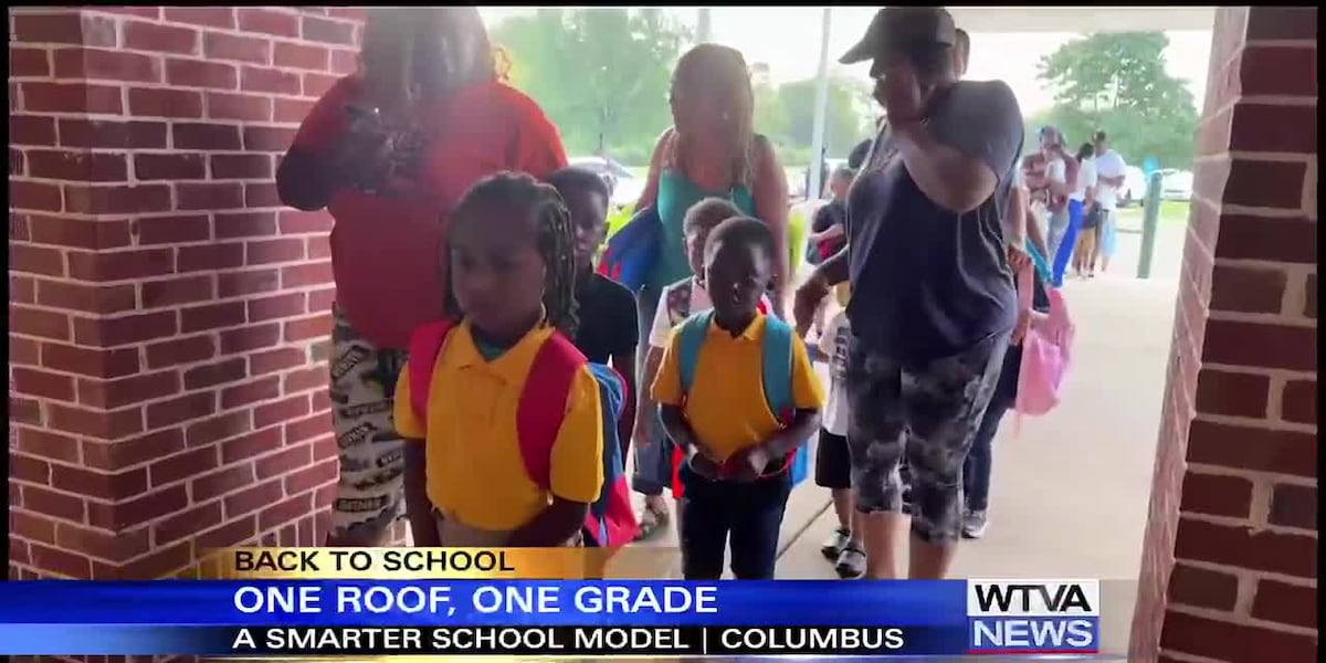 Columbus Schools launch grade-band model on first day of classes