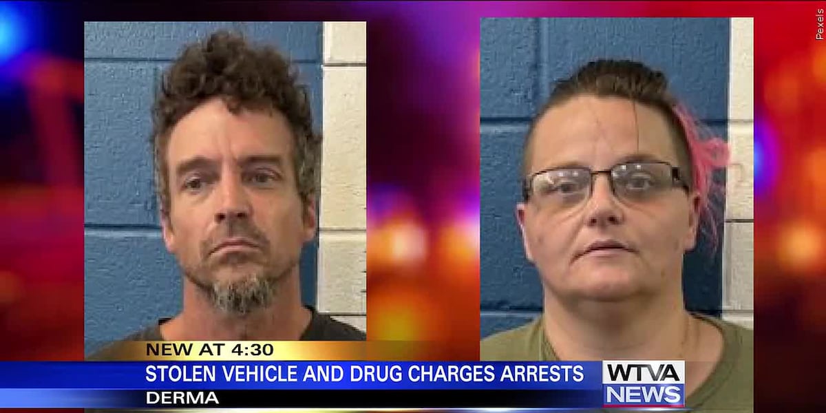 Derma traffic stop led to serious charges for Mississippi man, Alabama woman