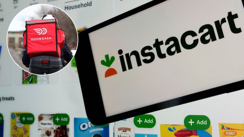 FILE -- DoorDash agrees to buy Instacart for $17 billion in a big consolidation of the grocery...