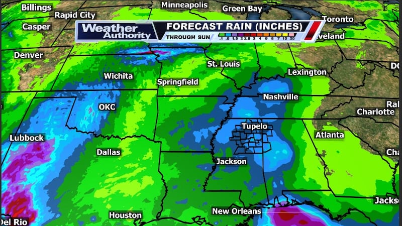 Some decent rain will be possible