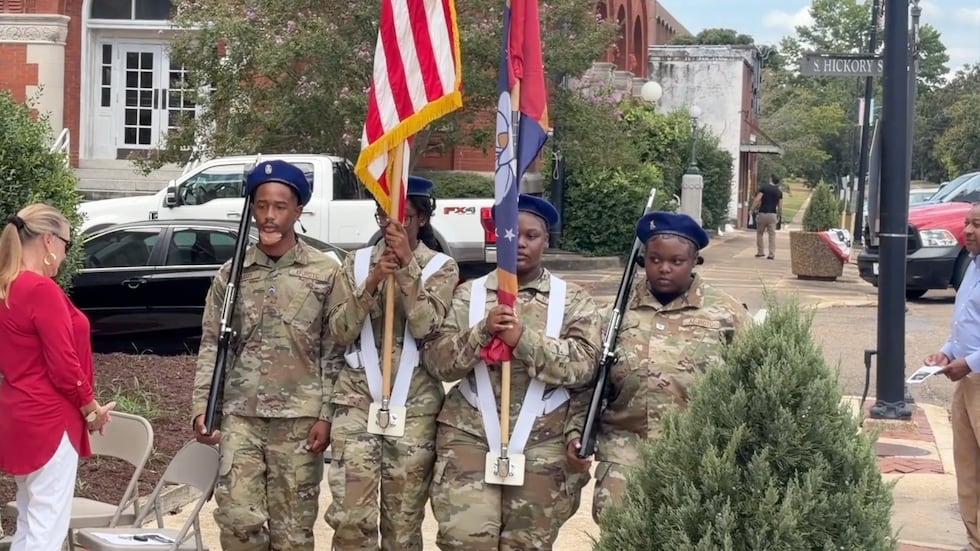 9/11 remembrance ceremony in Aberdeen, MS, on Sept. 11, 2026.