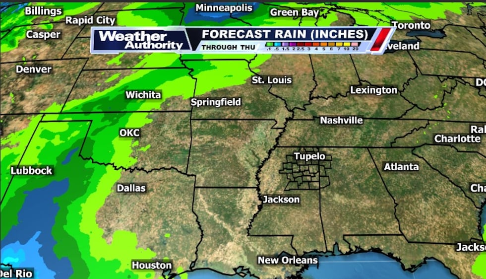 Rain through Thursday will be off to our west