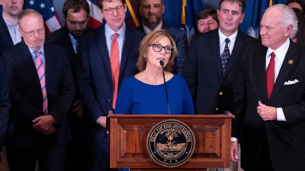 FILE -- Newly appointed U.S. interim Senator Darline Graham Nordone speaks to members of the...