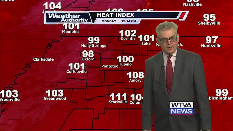 Isolated to scattered showers and thunderstorms over the next several days