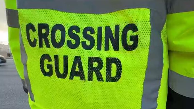 Several Las Vegas high schools added crossing guards to their campuses Monday as part of an...