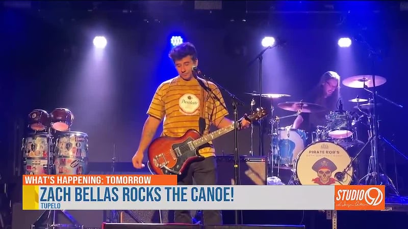 Singer-songwriter Zach Bellas is coming to Tupelo.