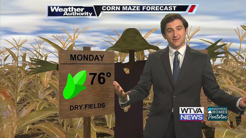 Temperatures will be fantastic going into the upcoming week with rain chances holding off...