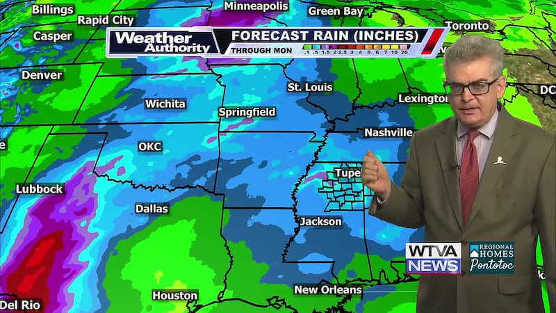 Scattered showers and isolated thunderstorms will be possible for this weekend