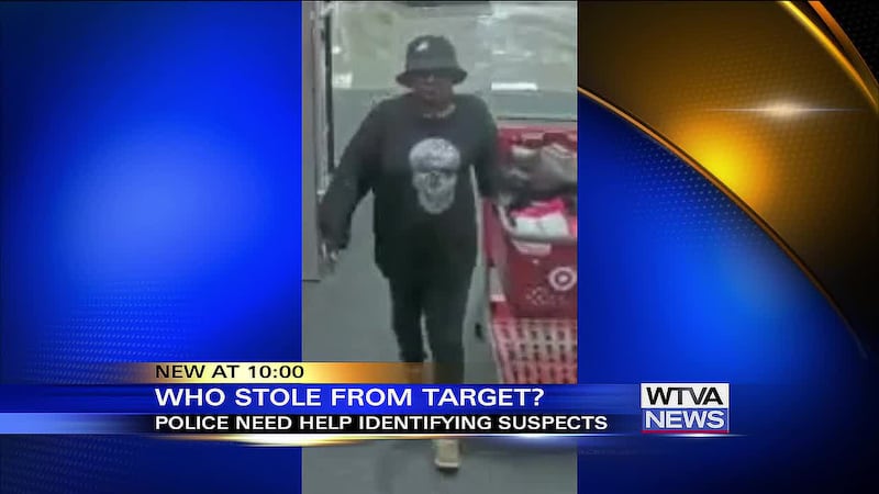 A man and a woman are being sought after allegedly shoplifting at Target.
