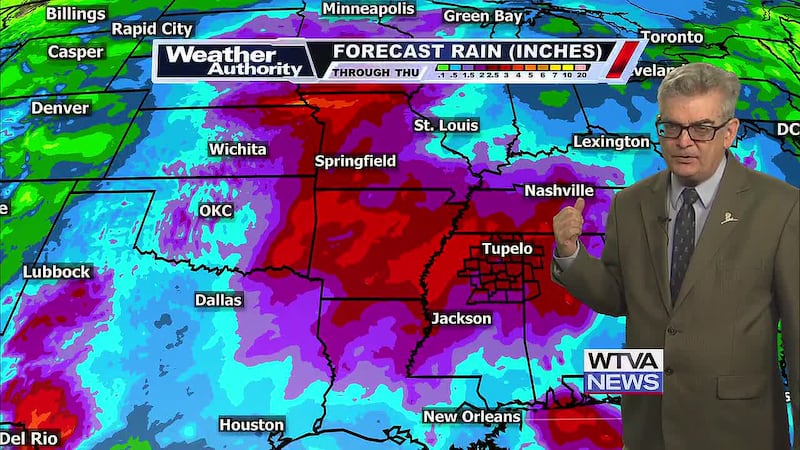 Scattered showers and isolated thunderstorms return to our forecast on Saturday and beyond