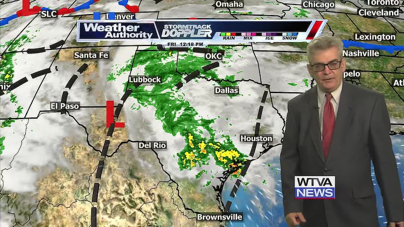 Off and on scattered showers and isolated thunderstorms trend starts on Halloween Saturday