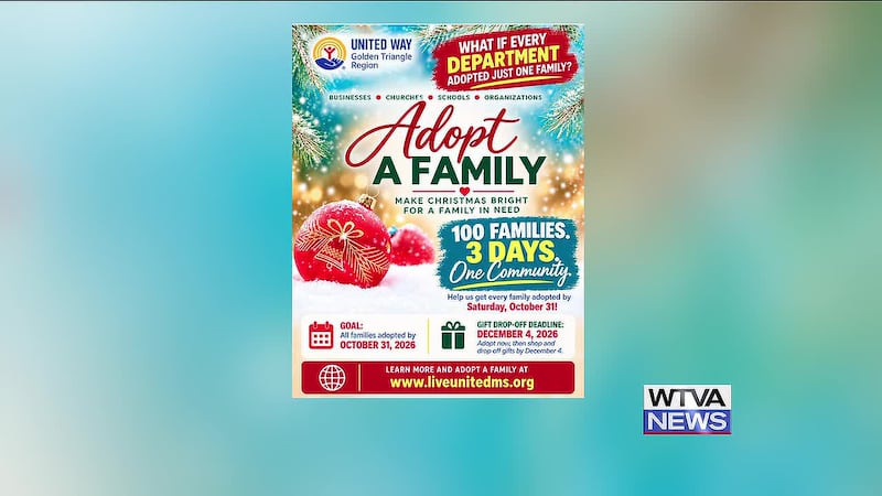 United Way of the Golden Triangle is asking people to adopt families for Christmas through its...